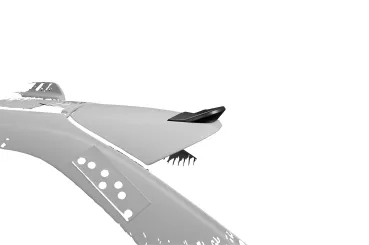 CSR Heckspoiler | Heckflügel mit ABE für Volvo V90 HF339-M Carbon Look matt strukturiert (keine Lackierung erforderlich)