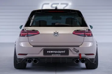 CSR Heckspoiler | Heckflügel mit ABE für VW Golf 7 (Typ AU) HF912-S Strukturiert schwarz matt (keine Lackierung erforderlich)