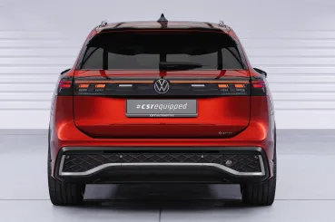 CSR Heckspoiler | Heckflügel mit ABE für VW Tiguan 3 R-Line HF249-G Glossy schwarz Hochglanz (keine Lackierung erforderlich)