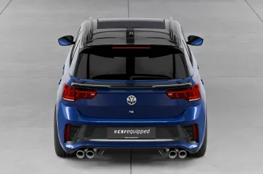 CSR Heckspoiler | Heckflügel mit ABE für VW T-Roc (Typ A1) HF020-S Strukturiert schwarz matt (keine Lackierung erforderlich)