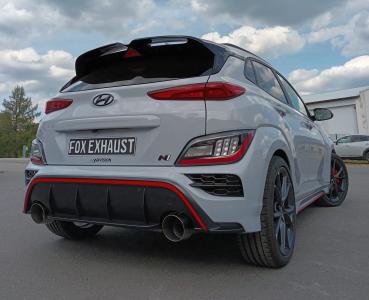 Fox Endschalldämpfer für Hyundai Kona N – Ausgang rechts/links – 1x130 mm (Typ 14)