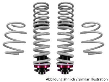 LOWTEC GewindeFedern Kit HA für BMW 2 F22X-23X M235i, M240i (12-) – Tieferlegung VA 25 / HA 0-40 mm – Art.-Nr. 05180H