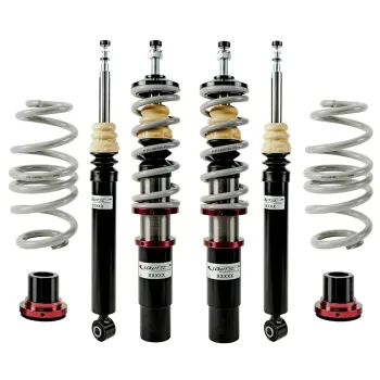 LOWTEC Gewindefahrwerk HiLOW 4 Megalow für VOLKSWAGEN Corrado 53i (08.87-) – Tieferlegung VA 0-65 / HA 0-65 mm – Art.-Nr. 6021094X