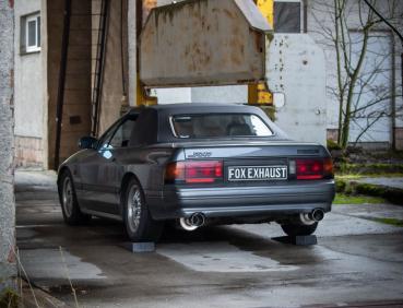 Fox Endschalldämpfer 1x100 Typ 10 rechts/links für Mazda RX-7 FC – Edelstahl, EG-Gutachten