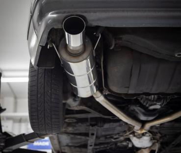 Fox Endschalldämpfer 1x100 Typ 10 rechts/links für Mazda RX-7 FC – Edelstahl, EG-Gutachten