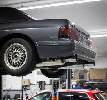 Fox Endschalldämpfer 1x100 Typ 10 rechts/links für Mazda RX-7 FC – Edelstahl, EG-Gutachten