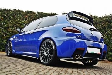 Maxton Design Mittlerer Cup Diffusor Heck Ansatz DTM Look für Alfa Romeo 147 GTA (2002–2010) – ABS Kunststoff schwarz Hochglanz, mit ABE