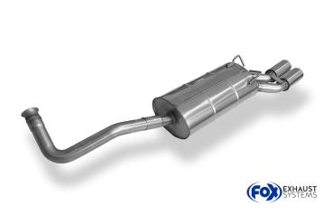 Fox Endschalldämpfer für Renault 19 – 2x76 mm (Typ 13)