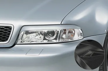 CSR Scheinwerferblenden Carbon Look für Audi A4 B5 SB176-C Carbon Look Hochglanz (keine Lackierung erforderlich)