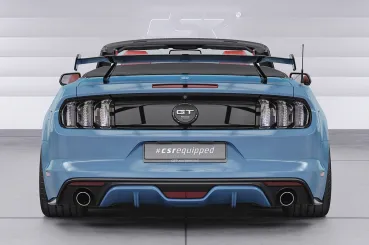 CSR Schwanenhals Heckflügel mit ABE für Ford Mustang MK6 Cabrio SHF047-D01-C mit Carbon-Flügelbrett