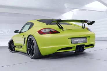 CSR Schwanenhals Heckflügel mit ABE für Porsche Cayman 987c SHF029-D01-F