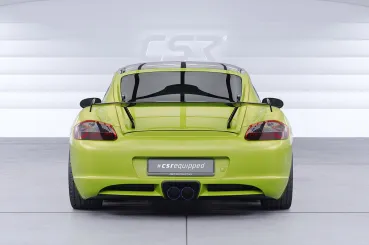 CSR Schwanenhals Heckflügel mit ABE für Porsche Cayman 987c SHF029-D01-F