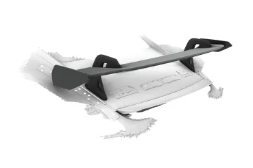 CSR Schwanenhals Heckflügel mit ABE für Porsche Cayman 987c SHF029-D02