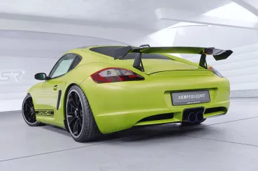 CSR Schwanenhals Heckflügel mit ABE für Porsche Cayman 987c SHF029-D02-F