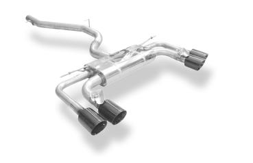 Fox passend für Cupra Ateca/ Seat Ateca Cupra 4x4 - 5FP Halbanlage ab Kat - 2x100 Typ 25 rechts/links Schwarz emalliert - mit 2 elektronischen Klappen  SE100035-294S