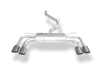 Fox passend für Cupra Ateca/ Seat Ateca Cupra 4x4 - 5FP Halbanlage ab Kat - 2x106x71 Typ 32 rechts/links Schwarz emalliert - mit 2 elektronischen Klappen  SE100035-346S