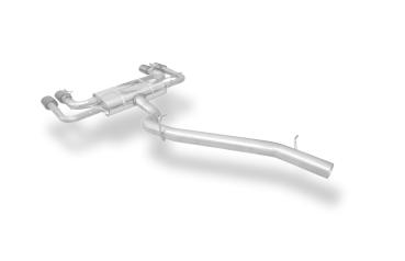 Fox passend für Cupra Ateca/ Seat Ateca Cupra 4x4 - 5FP Halbanlage ab Kat - 2x106x71 Typ 32 rechts/links Schwarz emalliert - mit 2 elektronischen Klappen  SE100035-346S