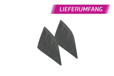 CSR Seitenscheibenblenden für Dodge Challenger (3.Gen) SSB026-M Carbon Look matt strukturiert (keine Lackierung erforderlich)