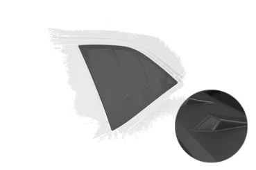 CSR Seitenscheibenblenden für Dodge Challenger (3.Gen) SSB026-L Lackierung erforderlich (unlackiert)