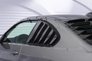 CSR Seitenscheibenblenden mit ABE für BMW 3er E92 / M3 E92 Coupe SSB038-G Glossy schwarz glänzend (keine Lackierung erforderlich)