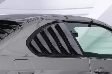 CSR Seitenscheibenblenden mit ABE für BMW 3er E92 / M3 E92 Coupe SSB038-G Glossy schwarz glänzend (keine Lackierung erforderlich)