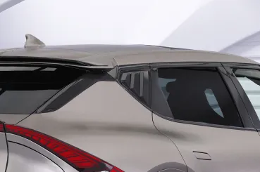 CSR Seitenscheibenblenden mit ABE für Kia EV6 SSB028-M Carbon Look matt strukturiert (keine Lackierung erforderlich)