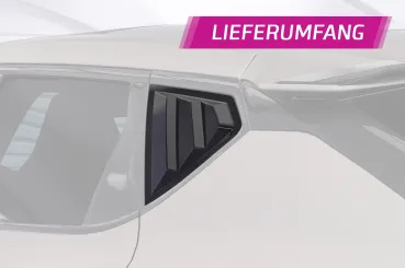 CSR Seitenscheibenblenden mit ABE für Kia EV6 SSB028-M Carbon Look matt strukturiert (keine Lackierung erforderlich)