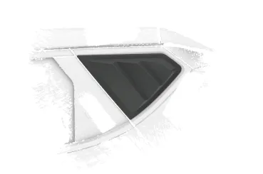 CSR Seitenscheibenblenden mit ABE für Kia EV6 SSB028-M Carbon Look matt strukturiert (keine Lackierung erforderlich)