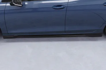 CSR Seitenschweller mit ABE glänzend für VW Golf 8 Variant SS605-G Glossy schwarz Hochglanz (keine Lackierung erforderlich)