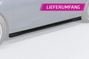 CSR Seitenschweller mit ABE Carbon Look für VW Golf 8 Variant SS605-C Carbon Look Hochglanz (keine Lackierung erforderlich)