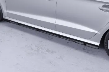 CSR Seitenschweller mit ABE für Audi A3 8V Limo SS588-S Strukturiert schwarz matt (keine Lackierung erforderlich)
