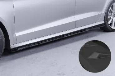 CSR Seitenschweller mit ABE für Audi A3 8V Limo SS588-S Strukturiert schwarz matt (keine Lackierung erforderlich)