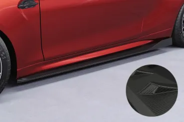 CSR Seitenschweller mit ABE für BMW M2 F87 SS553-M Carbon Look matt strukturiert (keine Lackierung erforderlich)