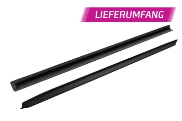 CSR Seitenschweller mit ABE für Fiat 500 SS589-C Carbon Look glänzend (keine Lackierung erforderlich)