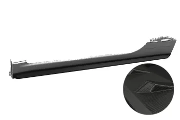 CSR Seitenschweller mit ABE für Fiat 500 SS589-M Carbon Look matt strukturiert (keine Lackierung erforderlich)