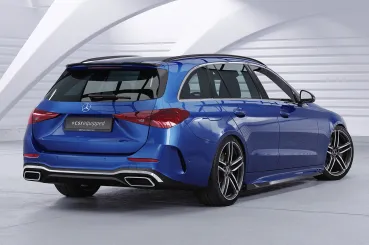 CSR Seitenschweller mit ABE für Mercedes Benz C-Klasse W206 / S206 SS554-S Strukturiert schwarz matt (keine Lackierung erforderlich)