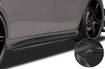 CSR Seitenschweller mit ABE für Mercedes-Benz CLA C117 X117 SS448-C Carbon Look glänzend (keine Lackierung erforderlich)