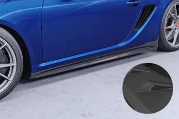 CSR Seitenschweller mit ABE für Porsche Cayman 987C SS559-L Lackierung erforderlich (unlackiert)