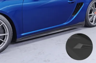 CSR Seitenschweller mit ABE für Porsche Cayman 987C SS559-S Strukturiert schwarz matt (keine Lackierung erforderlich)