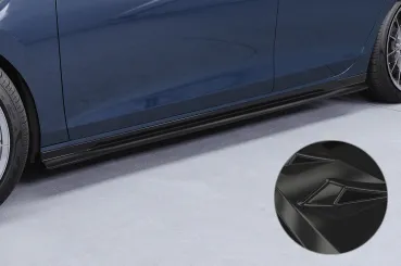 CSR Seitenschweller mit ABE glänzend für VW Golf 8 Variant SS605-G Glossy schwarz Hochglanz (keine Lackierung erforderlich)