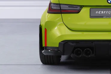 CSR Side Blades / Side Spats mit ABE für BMW M3 G81 BL008-M Carbon Look matt strukturiert (keine Lackierung erforderlich)