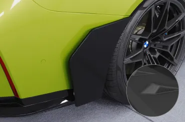 CSR Side Blades / Side Spats mit ABE für BMW M3 G81 BL008-S Strukturiert schwarz matt (keine Lackierung erforderlich)