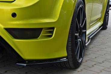 Maxton Design Heck Ansatz Flaps Diffusor für Ford Focus RS Mk2 schwarz Hochglanz