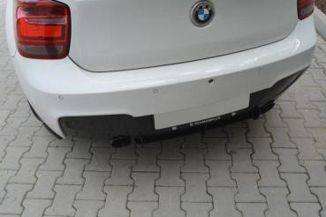 Maxton Design  Diffusor Heck Ansatz für Heckschürze für & Heck Ansatz Flaps Diffusor für BMW 1er F20/F21 M-POWER (vor Facelift)