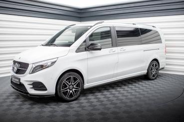 Maxton Design Seitenschweller Ansatz für V.1 für Mercedes-Benz V-Klasse Extra Long AMG-Line W447 schwarz Hochglanz
