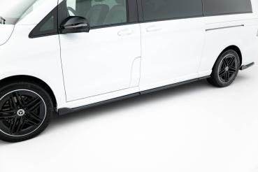 Maxton Design Seitenschweller Ansatz V.2 für Mercedes-Benz V-Klasse Extra Long AMG-Line W447 schwarz Hochglanz