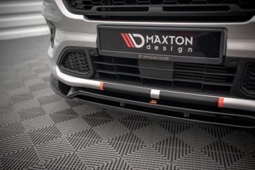 Maxton Design Front Ansatz für Ford Transit Custom ST-Line Mk1 Facelift schwarz Hochglanz