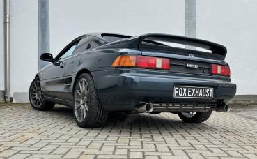 Fox Endschalldämpfer für Toyota MR2 Typ W2 – Ausgang rechts/links – 1x90 mm (Typ 25)