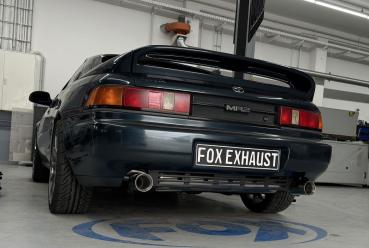 Fox Endschalldämpfer für Toyota MR2 Typ W2 – Ausgang rechts/links – 1x90 mm (Typ 25)