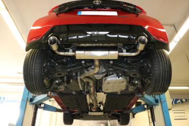 Fox Endschalldämpfer quer 1x100 Typ 25 rechts/links für Toyota Yaris GR P21 (ab 2020) – Edelstahl, Rohr 70 mm, EG-Gutachten